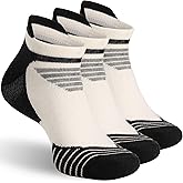 RZTT 90% Merino Wool Sport Socks, Unisex Athletic Ankle Socks for Running, Hiking & Cycling,3-Pack