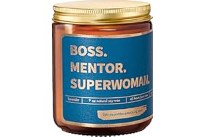 Got You A Little Something Boss Mentor Superwoman Lavender Vanilla Soy Candle ; Boss Lady Appreciation Gift for Christmas Retirement or New Job Promotion ; Thank You Gifts for Women for Boss Day