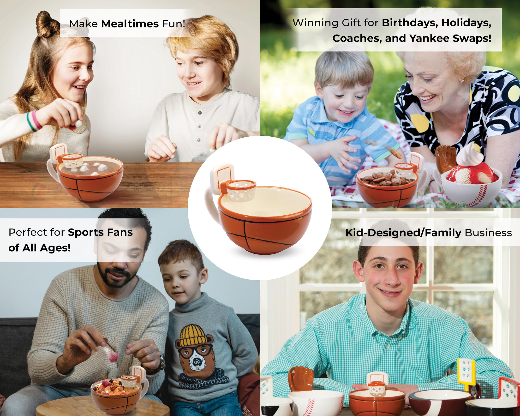 MAX'IS Creations The Mug with a Hoop Basketball Mugs Novelty Coffee Mugs Hot Chocolate Mug Coach Sports Basketball Gifts for Boys 8-12 Accessories Stuff, Funny Christmas Gifts for Kids Family, 16oz