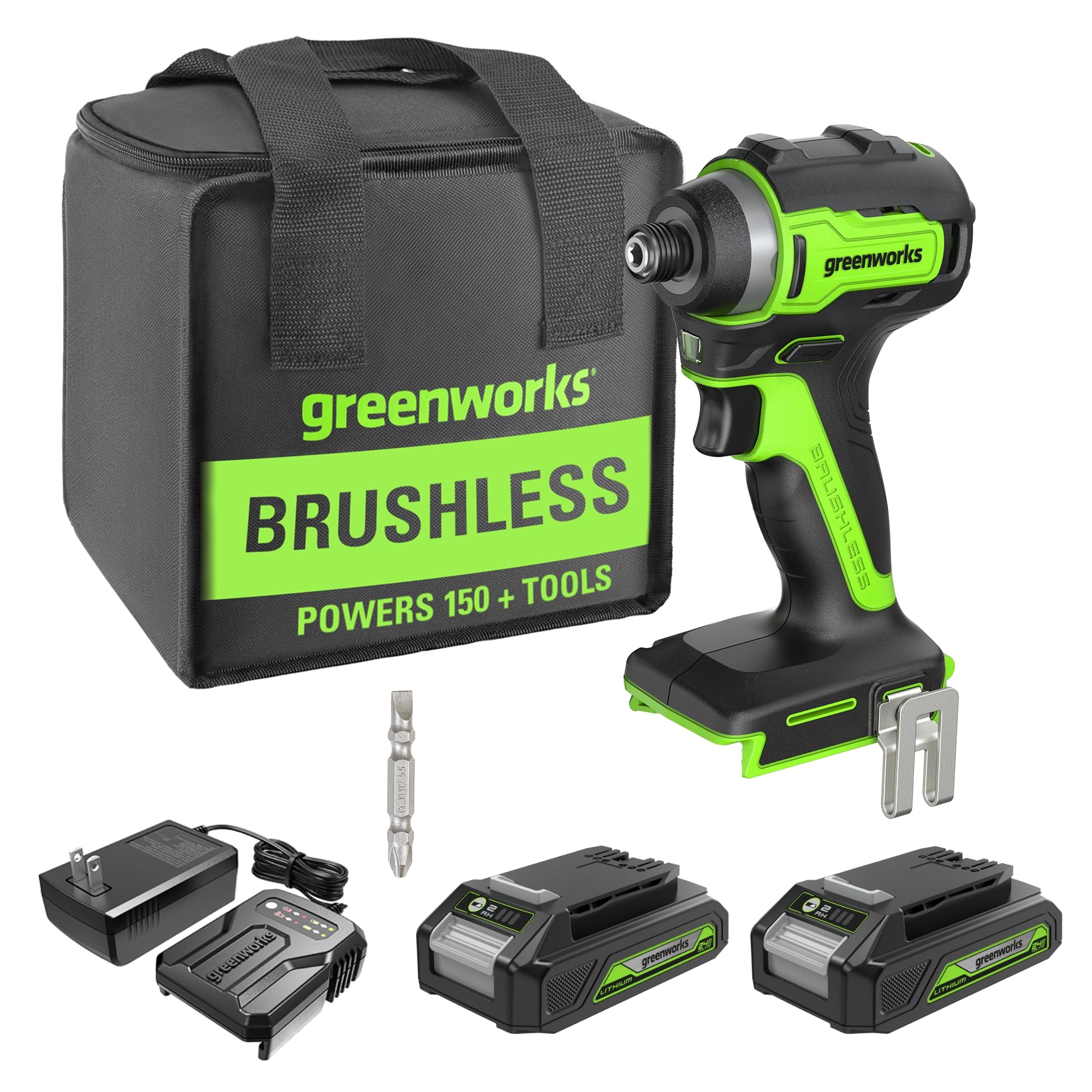 Greenworks 24V Brushless 1/4" Cordless Impact