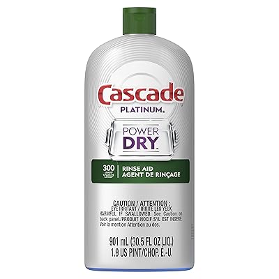 Cascade Platinum Dishwasher Rinse Aid, 30.5 fl oz