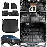 Rongtaod Floor Mats Compatible with 2011-2021 Jeep Grand Cherokee 2022 2023 WK Cargo Liner Trunk Liner Grand Cherokee Accessories (Trunk Mat+Floor Mats)