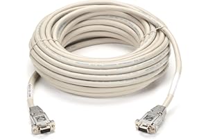 Black Box DB9 Serial Null-Modem Cable, DB9 Female/DB9 Female, 50-ft. (15.2-m)