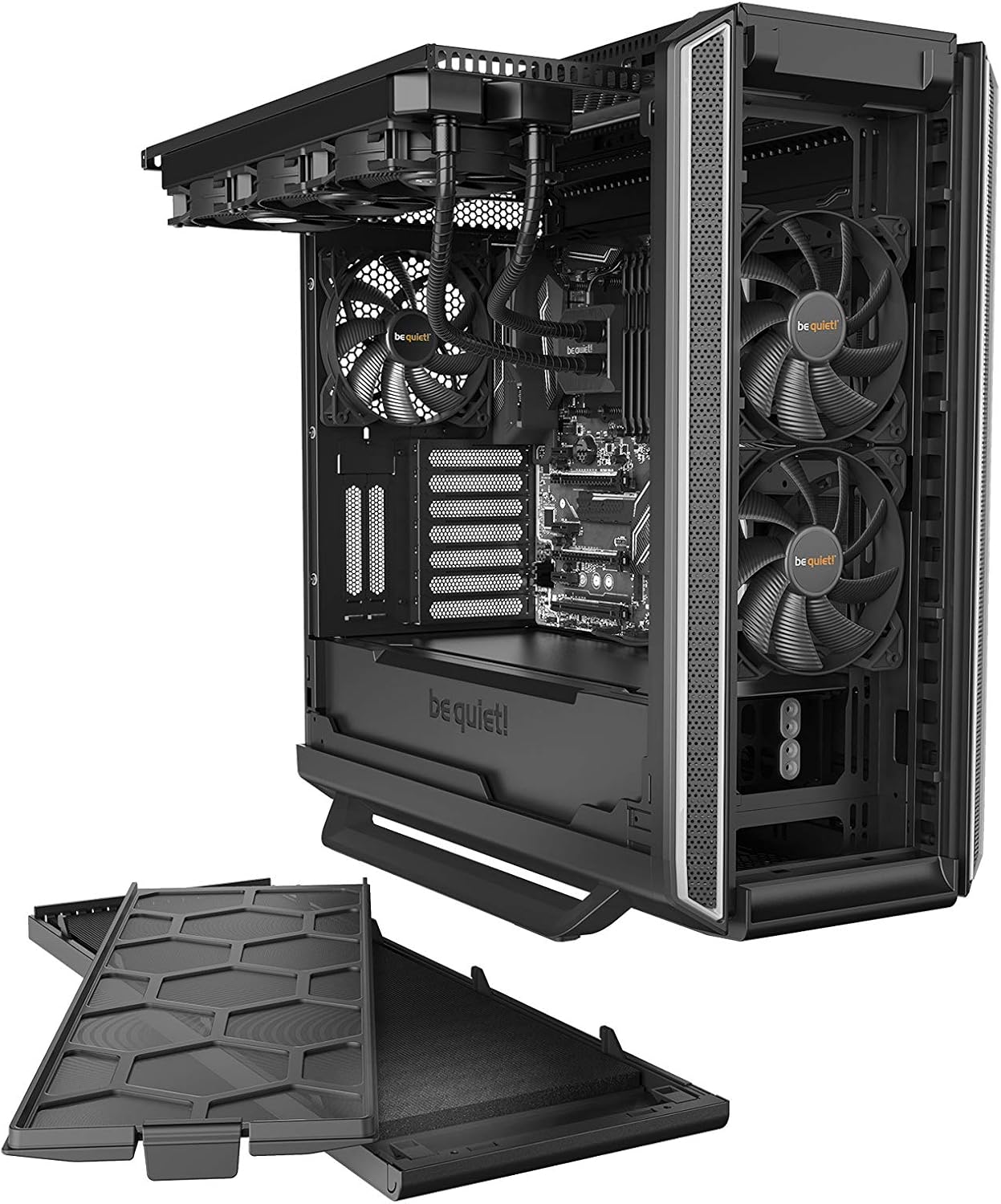 be quiet! Silent Base 801 Midi-Tower Negro, Plata: Be: Amazon.es: Electrónica