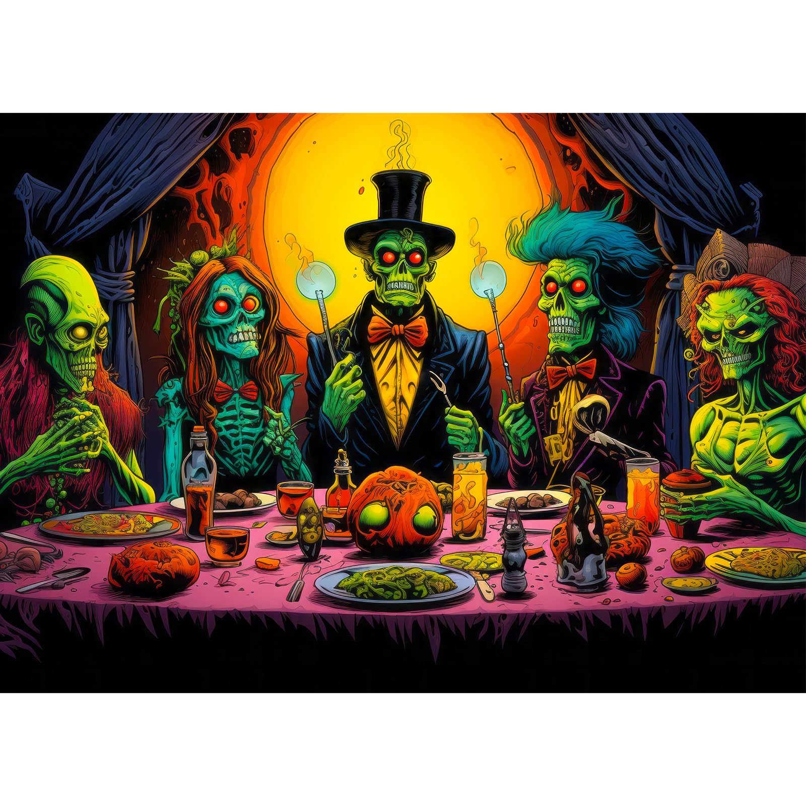 Jigsaw Puzzles for Adults 1000, Puzzles for Adults, Challenging Puzzles, Puzzle Game for The Whole for Women, Gifts for Men, Theme:Devil's Dinner โ image 1