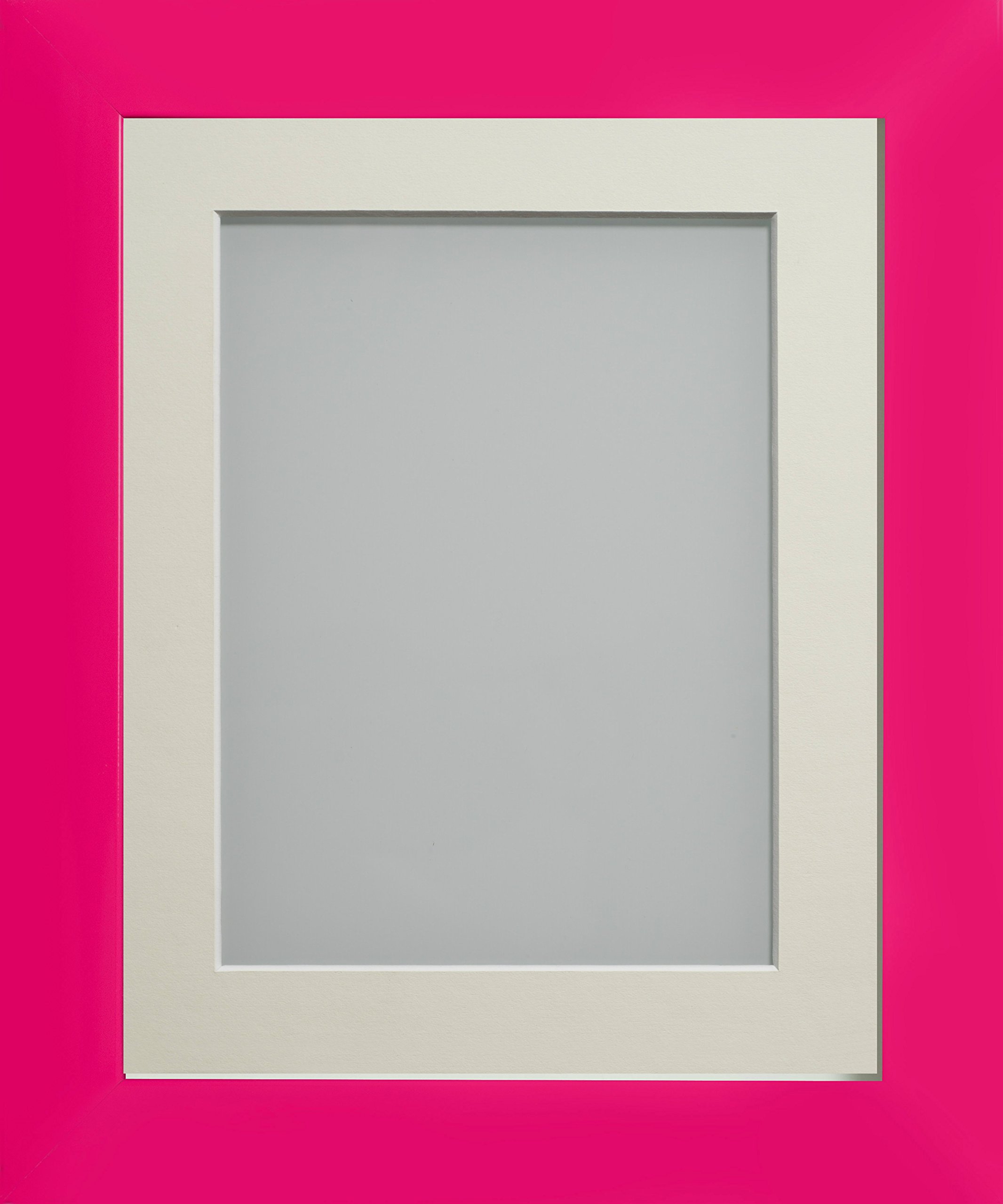 Frame Company Candy Range Hot Pink Picture Photo Frames with Mount *Choice of Colours*