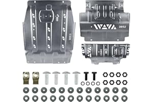 3pc Complete Full Skid Plate Engine Splash Shield Transmission Skid Plate Compatible with 2015 2016 2017 2018 2019 2020 2021 