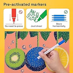 ARTISTRO 60 Dual Tip Acrylic Paint Markers, Acrylic