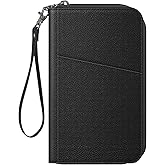 Fintie Family Passport Holder Wallet, RFID Blocking Travel Document Organizer Clutch Bag Credit Cards Case Cover for Women Men