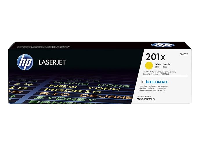 HP 201X (CF402X) Gelb Original Toner mit hoher Reichweite für HP Color Laserjet Pro M252, M274n, M277