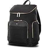Samsonite Mobile Solutions 2 Deluxe Backpack, Laptop & Tablet Backpack with Padded Compartments, Front Zippered Pocket with Organizer, Water Bottle Pockets, StackIt™ Strap, Work & Travel Bag - Black