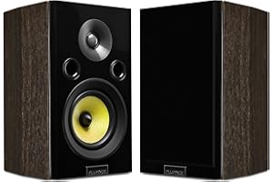 Fluance Signature HiFi 2-Way Bookshelf Surround Sound Speakers for 2-Channel Stereo Listening or Home Theater System - Natura