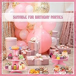 7 Pieces Cake Stand Set 3-Tier Cardboard Cupcake