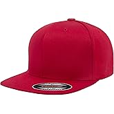 Flexfit Men's On Field Pro-Baseball Cap, Red, Small-Medium
