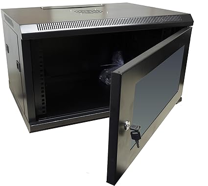 Black 450mm 6u Data Rack Network Wall Cabinet Lan Amazon Co Uk