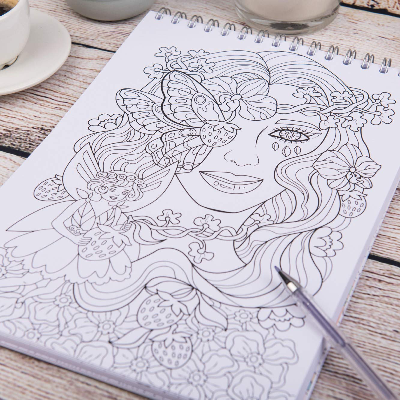 Coloriage Adulte Feerique Anti Stress Le Premier Cahier De Coloriage Pour Adulte A Spirale Et Papier Artiste Par Colorya Colorya Amazon Fr Livres