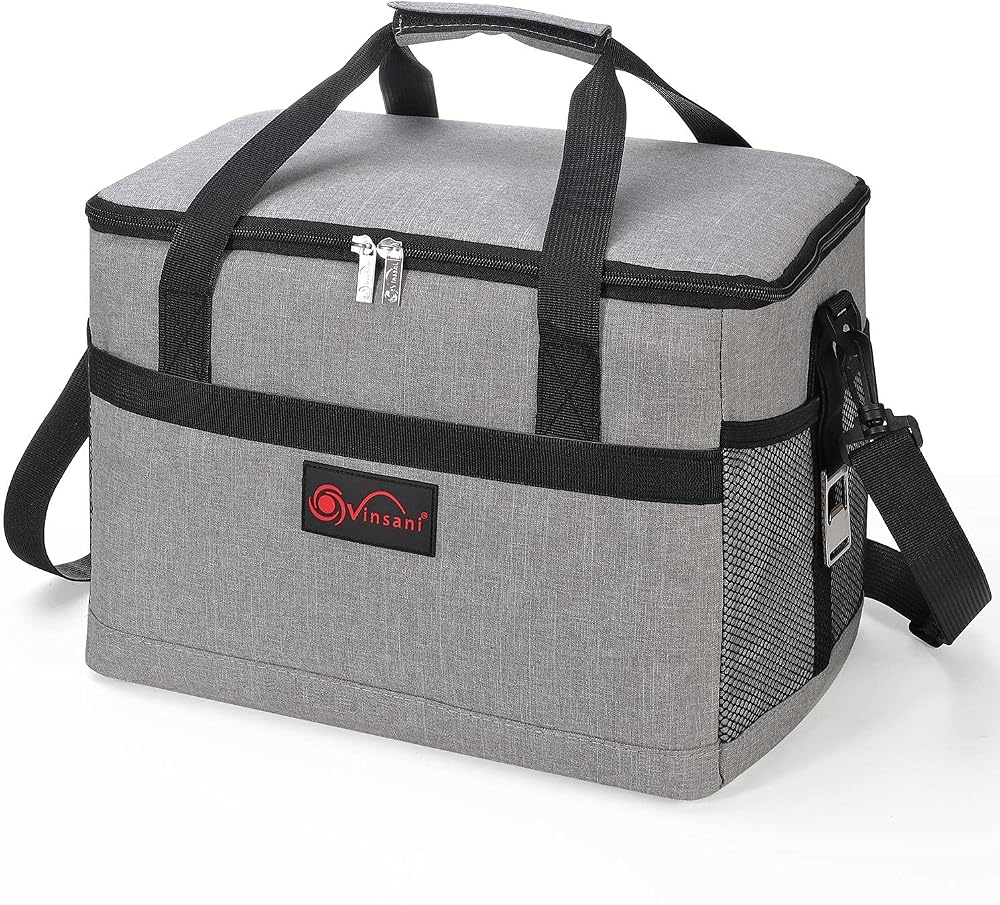 Vinsani 20L Cooler Bag Large Capacity Insulated Foldable Leakproof Portable