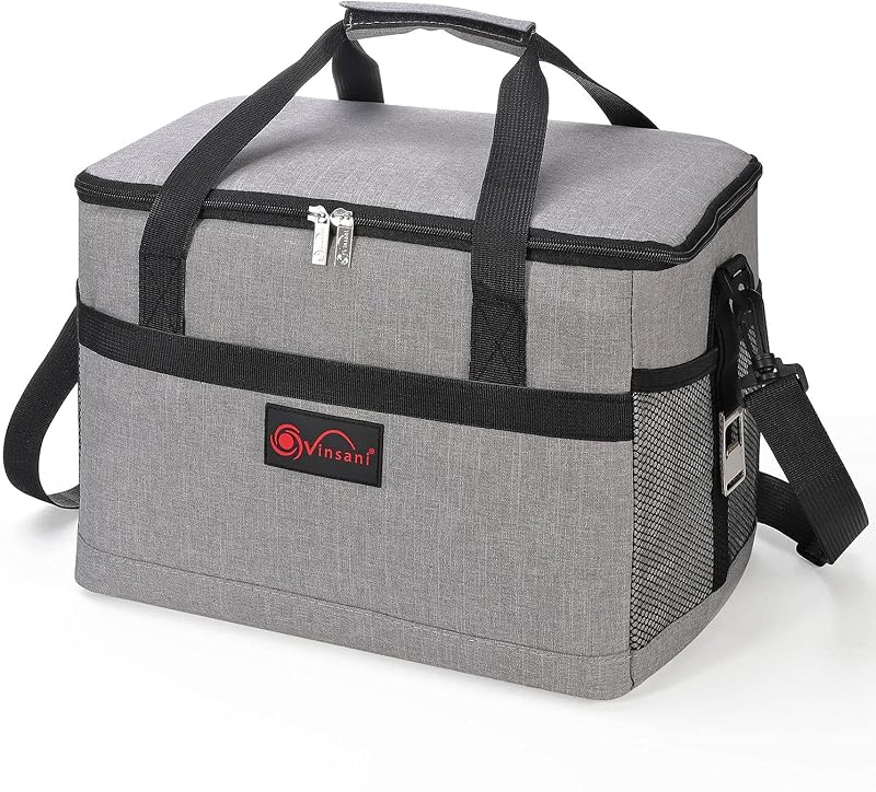 Vinsani 20L Cooler Bag Large Capacity Insulated Foldable Leakproof Portable