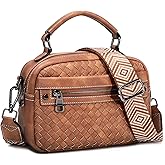 AGLOD Crossbody Bags for Women Vegan Leather Shoulder Handbags Small Cross Body Purses for Women Trendy with Wide Strap | Small, Trendy, with Wide Strap