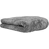 Chemical Guys MIC_1995 Woolly Mammoth Microfiber Dryer Towel (25 in. x 36 in.),Gray