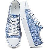 yageyan Womens White Tennis Shoes Low top Canvas Sneakers Women Fashion Shoes for Walking Casual Canvas Comfortable