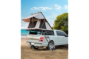 TOPBEE Rooftop Tent, Rooftop Tent Hard Shell, Pop Up Hard Shell Rooftop Tent for Truck Jeep Car SUV Van Wrangler Tacoma, Waterproof Rooftop Tent for Camping