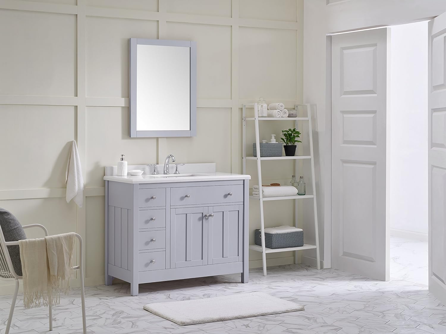 Bathroom Vanities Newcastle / Dove Gray Ove Decors Newcastle 42 Grey
