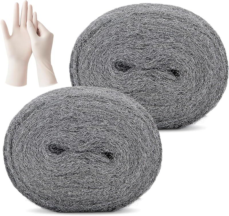 PICK FOR LIFE Steel Wool Mice Blocker 2 Pack 0000 Coarse Wire Wool Gap Filler