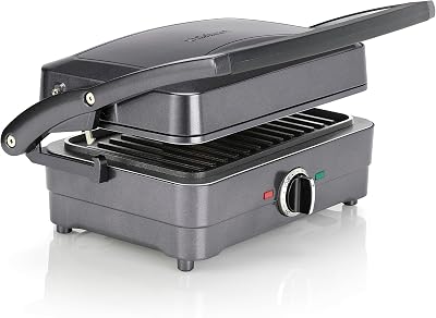 Cuisinart Grill & Sandwich Maker GRSM4U Midnight Grey 2-in-1 Panini Press