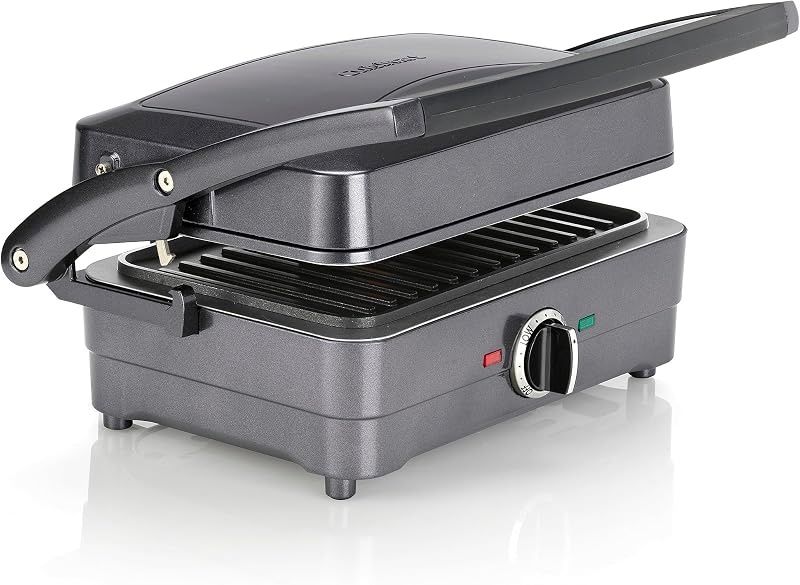 Cuisinart Grill & Sandwich Maker GRSM4U Midnight Grey 2-in-1 Panini Press