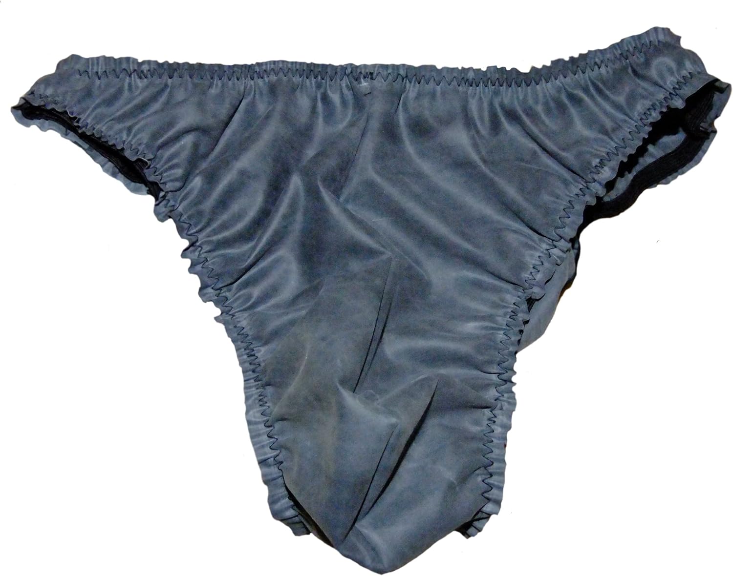 Rubber Men's Briefs Slips Underpants Black Latex/Silicone Mix S/M Pants