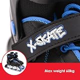 M.Y X-Skate Adjustable Blue Inline Skates Kids Middle EU 30-42 view 4