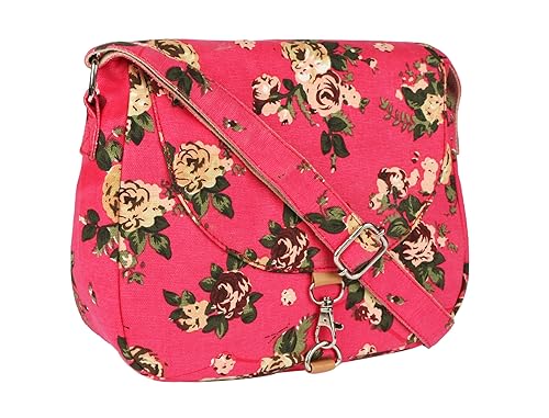 Buy Crafts My Dream Women S Cross Body Pink Rose Print Multi Color At Amazon In