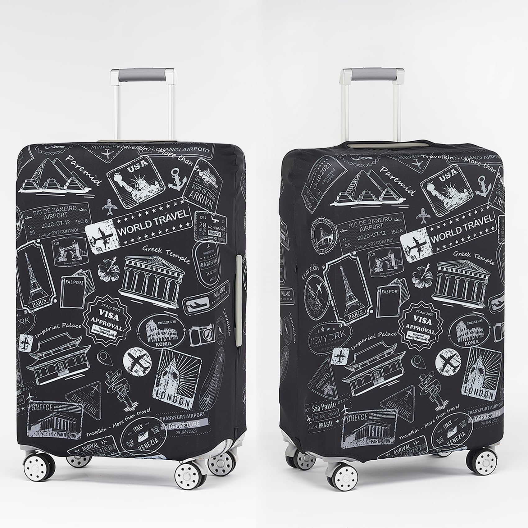 TRAVELKIN more than travel Luggage Covers For Suitcase Tsa Approved,Suitcase Cover Protector Fit 18-32 Inch Luggage