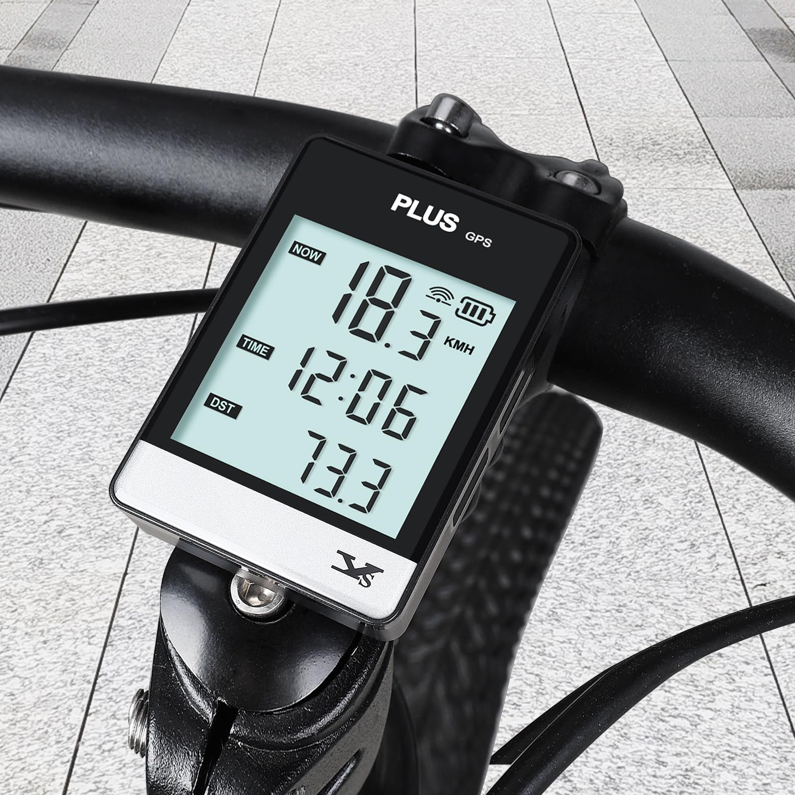 GPS Bike Computer, Wireless Cycling Computer Bike Odometer Bicycle Speedometer and Odometer Waterproof Bicycle Computer with Large Display Screen, Provide Professional Data Analysis