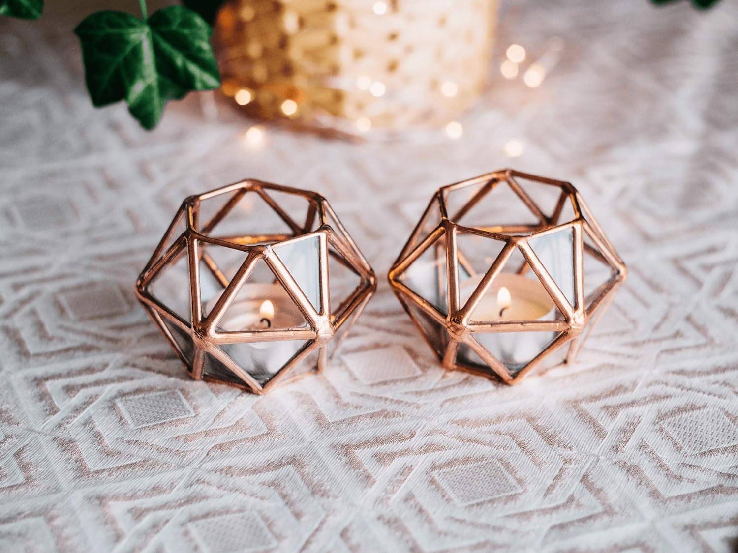 Geometric Candle Holder Silver / Our collection of geometrical