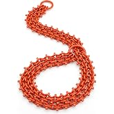 WARLION Heavy Duty Brush Puller Chain, 5 FT Triple-Chain Tree &amp; Root Puller | 7/32" Grade 70 Steel Serrated Choker Chain for Brush, Shrub, Root, Buckthorn &amp; Small Tree Removal with Tractor, ATV &amp; UTV