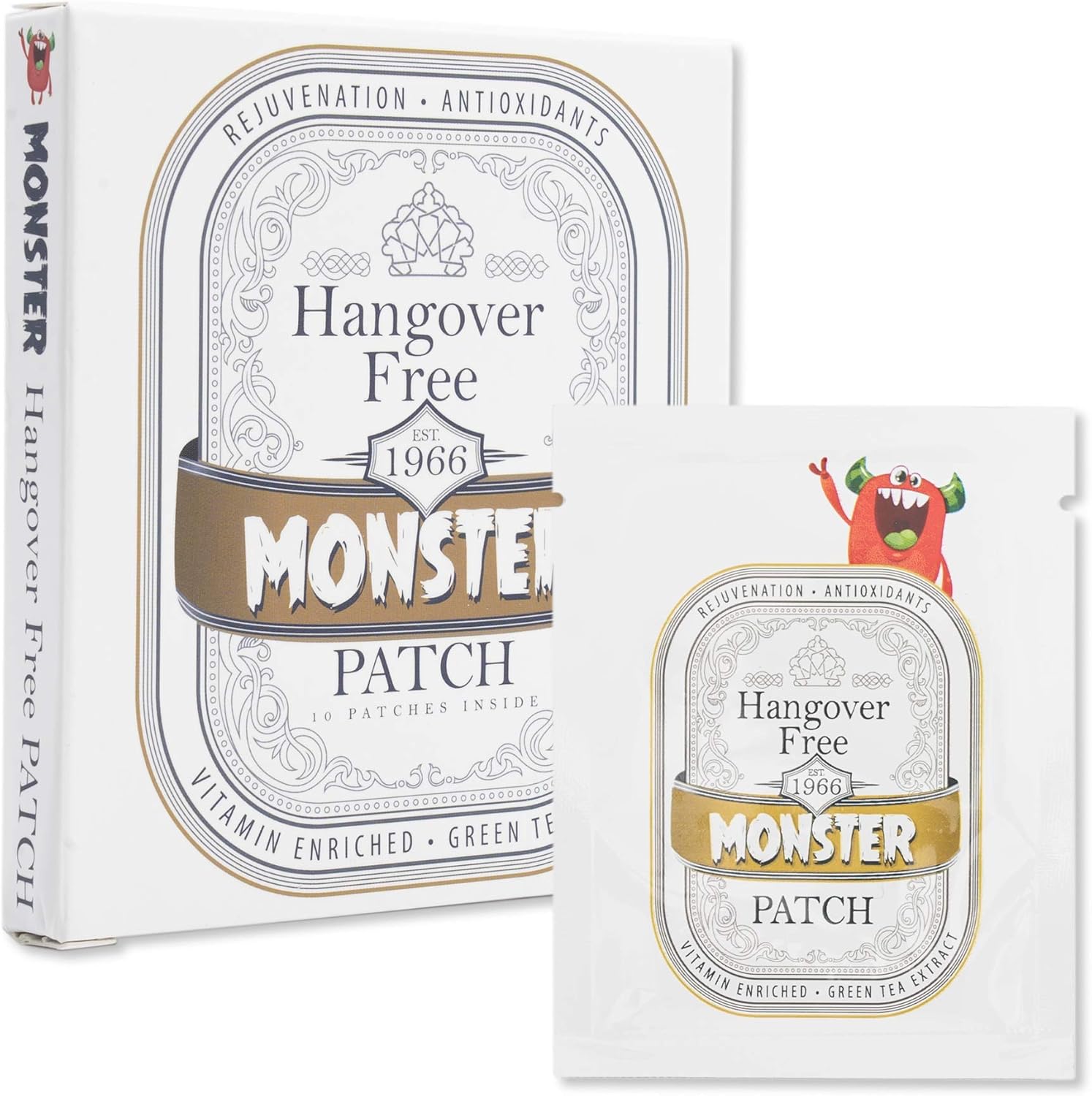 Hangover Patches Individually Packaged (10 per Convenient Carry Box