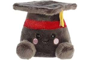 Aurora® Adorable Palm Pals™ Scholarly Graduation Cap™ Stuffed Animal - Pocket-Sized Play - Collectable Fun - Black 5 Inches