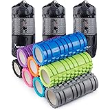 ACTIVE FOREVER Foam Roller Rullo Di Schiuma Eva,Trigger Point Rullo Massaggiante,Rullo In Schiuma Per Il Massaggio Profondo Dei Tessuti,Sei Colori Per La Selezione (Blu - Foto 5