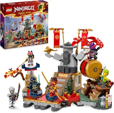 LEGO NINJAGO Tournament Battle Arena 71818 Kai Jay Sora Cinder Wolf Mask
