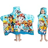 Paw Patrol Blue Bath/Pool/Beach Soft Cotton Terry Hooded Towel Wrap, 24" x 50", By Franco Kids