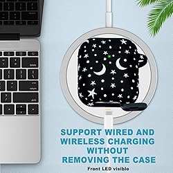 Moon Star Silicone Case Compatible with Airpods