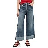 rag & bone Women's Sofie High Rise Ankle Wide Leg Jeans