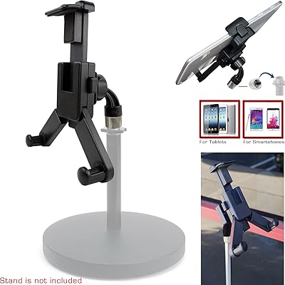 ChargerCity 360&deg; قطب الهاتف الذكي اللوحي جبل حامل ث/5/8" ترايبود ميكروفون حامل محول لأبل آي باد برو الهواء البسيطة فون 11 XR XS ماكس X 8 7 زائد سامسونج غالاكسي S9 S10 ملاحظة 9