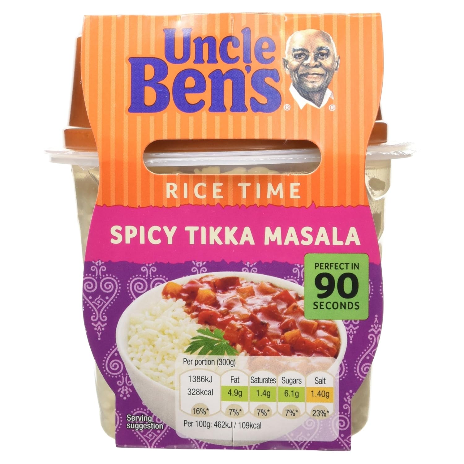 Uncle Ben's Rice Time Spicy Tikka Masala Pot Snack, 300g Amazon.co.uk