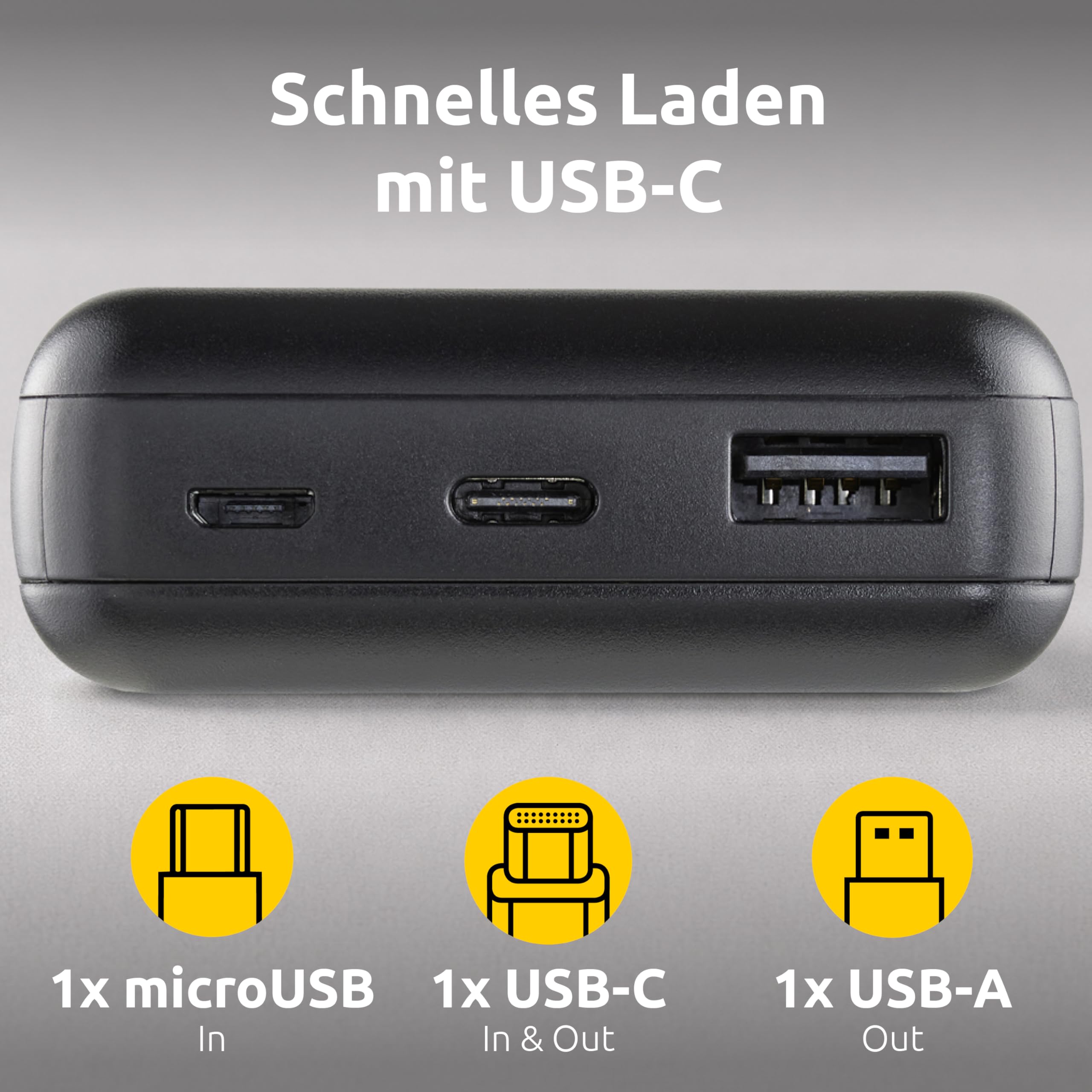 Intenso Powerbank XS10000 - 10000 mAh Externer Akku für iPhone & Samsung 3