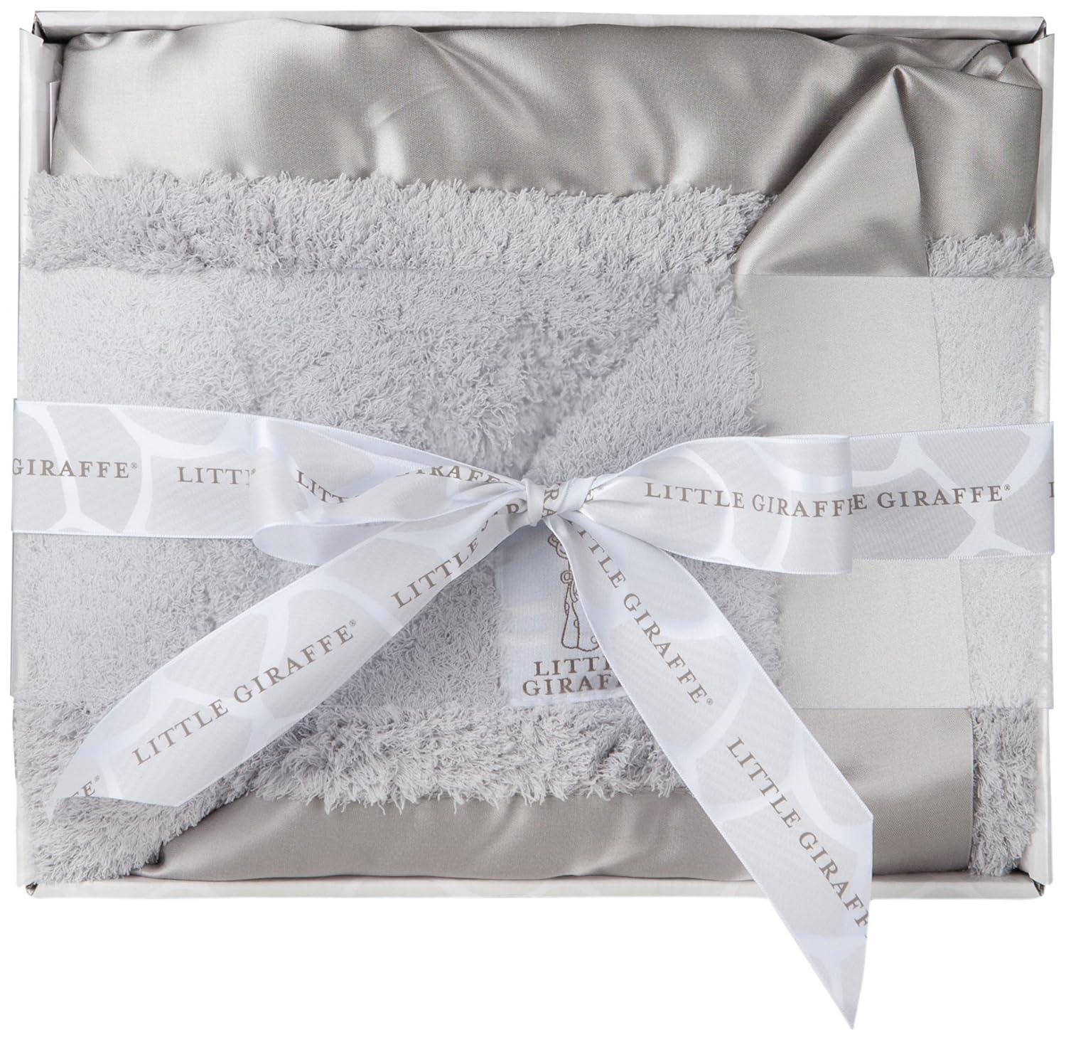 little giraffe chenille baby blanket