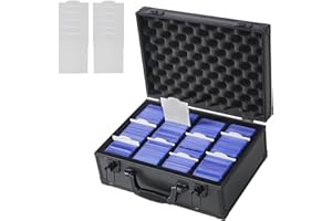 MORABTO Toploaders Storage Box,Holds 530+ Top Loader,Trading Card Storage Box for 3" x 4" 35PT Rigid Card with 12 Dividers,Card Case for Sports Cards/Game Cards(1 Pack)