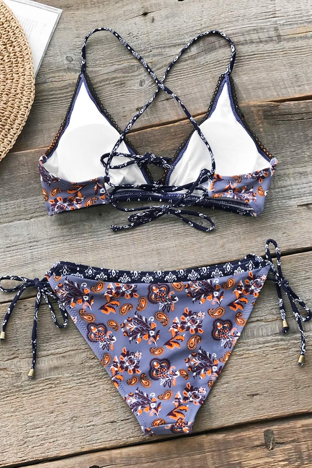 paisley bikini set